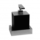 Дозатор для жидкого мыла настенный Gessi Rettangolo 20814/149 Finox/Черная керамика 