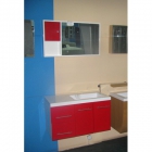 Комплект меблів для ванної кімнати з дзеркалом H2O LH-B072A (колір червоний) (уцінка)