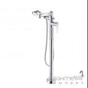 Змішувач для ванни для підлоги Yatin Carving 8065018 з ручним душем і душовим шлангом хром.