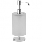 Дозатор для жидкого мыла настольный Gessi Minix 15537/031 Хром/Сатинированное стекло