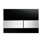Панель смыва стеклянная (чёрное стекло) TECE TECEsquare 9.240.806 клавиши нержавеющая сталь