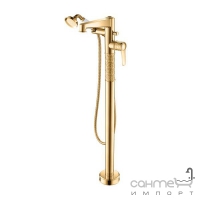 Змішувач для ванни з ручним душем Yatin Carving Gold 8065018VF золото
