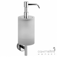 Дозатор для жидкого мыла настенный Gessi Minix 15513/031 Хром/Сатинированное стекло