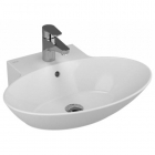 Умивальник на стільницю овальний з переливом 60см VitrA Design Basins Geo 4424B003-0001 білий