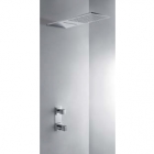 Термостатичний душовий гарнітур, що вбудовується, верхній душ двопозиційний Tres Slim-Tres 202.865.01 Хром