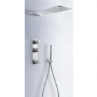 Термостатичний душовий гарнітур, що вбудовується, верхній душ двопозиційний Tres Max-Tres 061.250.06 Хром