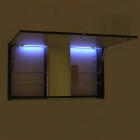 Зеркальный шкаф со светодиодной подсветкой Valente Severita S59 (глянцевый древесный декор)