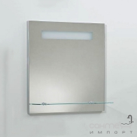 Зеркало со встроенным светильником и стеклополкой Valente Severita S1