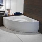 Угловая гидро-аэромассажная ванна Kolpa-San Alba 150 Luxus (сенсор) на каркасе