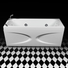 Прямокутна гідроаеромасажна ванна Rialto Orta 160 Elite зі змішувачем