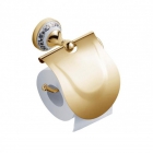 Тримач туалетного паперу з кришкою Devit Charlestone Ceramic 3059142G золото