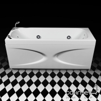 Прямокутна гідроаеромасажна ванна Rialto Orta 150 Elite зі змішувачем