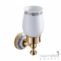 Склянка з тримачем Devit Charlestone Ceramic 3058142G золото