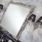 Зеркало в аллюминии для ванной комнаты Lineatre Concorde 28002 золото
