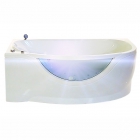 Лівостороння гідромасажна ванна з врізним змішувачем Triton Мілена
