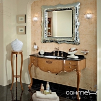 Фигурное зеркало для ванной комнаты Lineatre Concorde 28001