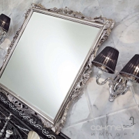 Зеркало в аллюминии для ванной комнаты Lineatre Concorde 28004 бронза