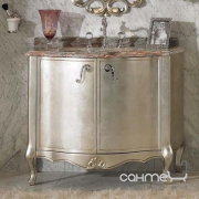 Тумба з раковиною для ванної кімнати Lineatre Gold Componibile 13023 сусальне срібло