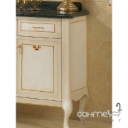 Тумба 30 см з ящиком та дверцятами для ванної кімнати Lineatre Gold Componibile 13L25 патинований з декором