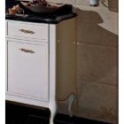 Тумба 30 см с ящиком и дверцей для ванной комнаты Lineatre Gold Componibile 13P25 перламутровый с отделкой
