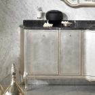 Тумба 40 см з дверцятами для ванної кімнати Lineatre Gold Componibile 13026 сусальне срібло