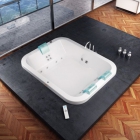 Гідромасажна прямокутна ванна Jacuzzi Aquasoul Extra Hydro Top вбудована без змішувача 9443-589