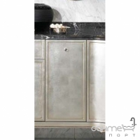 Тумба 30 см с дверцей для ванной комнаты Lineatre Gold Componibile 13024 сусальное серебро