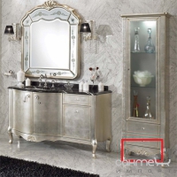 Рамка и торец для мебели 40 см Lineatre Gold Componibile 13077 сусальное серебро