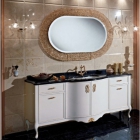 Комплект меблів для ванної кімнати Lineatre Gold Componibile 13/A2 перламутровий з обробкою