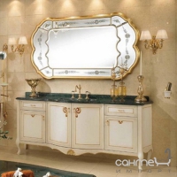 Комплект меблів для ванної кімнати Lineatre Gold Componibile 13/7 патинований з декором