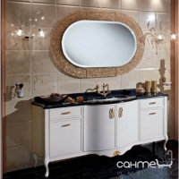 Комплект мебели для ванной комнаты Lineatre Gold Componibile 13/A2 перламутровый с отделкой
