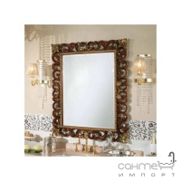 Зеркало для ванной комнаты Lineatre Ambra 88004 палиссандр блестящий с отделкой