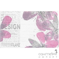 Плитка Ceramika Color Calipso Calipso Roz Bis design 25x40 (цветы)