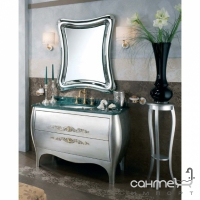 Комплект меблів для ванної кімнати Lineatre Ambra 88/2 сусальне срібло
