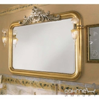 Зеркало для ванной комнаты Lineatre Louvre 93001 сусальное серебро