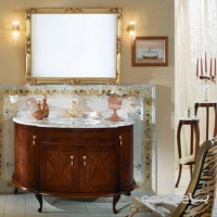 Комплект мебели для ванной комнаты Lineatre 93/2 палиссандр