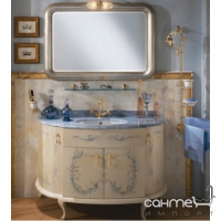 Комплект меблів для ванної кімнати Lineatre 93/3 патинований з декором