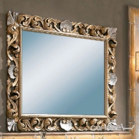 Зеркало для ванной комнаты Lineatre Venice 78004 сусальное золото с отделкой сусальное серебро