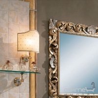 Настінне бра для ванної кімнати Lineatre Venice 39040 з абажуром кольору бурштину