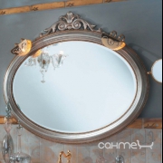Зеркало для ванной комнаты Lineatre Savoy Pelle 83005 сусальное золото