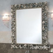 Зеркало для ванной комнаты Lineatre Savoy Pelle 88003 сусальное серебро