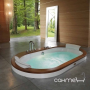 Гідромасажна ванна Jacuzzi Opalia Wood вбудована без змішувача (версія з оздобленням з дерева)