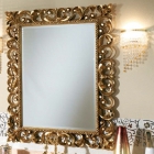 Зеркало для ванной комнаты Lineatre Savoy Pelle 88002 сусальное золото