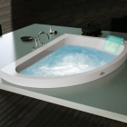Гидромассажная ванна Jacuzzi Aquasoul Offset Hydro Top встроенная без смесителя 9443-478 Dx правая
