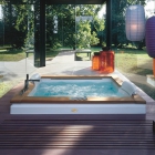 Гідромасажна ванна Jacuzzi Aura Plus Base вбудована без змішувача (оздоблення з дерева)