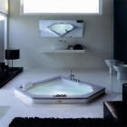 Гідромасажна ванна Jacuzzi Aura Corner 140 вбудована без змішувача (оздоблення Білий каррарський мармур)