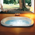 Гидромассажная ванна Jacuzzi Opalia встроенная без смесителя 9443-135 с фурнитурой 9H23-5143 цвет белый