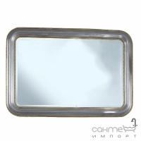 Зеркало для ванной комнаты Lineatre Savoy Pelle 83004 сусальное золото отделка сусальное серебро