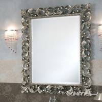 Зеркало для ванной комнаты Lineatre Savoy Pelle 88003 сусальное серебро