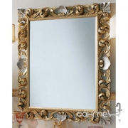 Зеркало для ванной комнаты Lineatre Loira 78004 сусальное золото с отделкой сусальное серебро